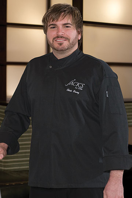 Picture of Chef Works - BLDF - New Yorker Black Executive Cool Vent™ Chef Coat